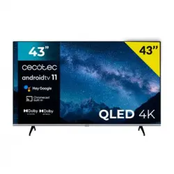 Televisor Smart Tv Tv Qled V2 Series Vqu20043 43'' 4k Uhd Qled Android 11 F Negro