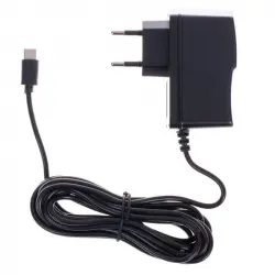 Trade Invaders Adaptador de Corriente AC 5V/2.4A Negro para Nintendo Switch/OLED/Lite