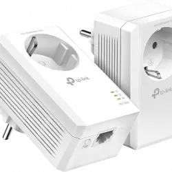 Adaptador PLC - TP-Link TL-PA7017P KIT, 2 Adaptadores Powerline, AV1000, 1000 mbps, Gigabit Ethernet, Blanco