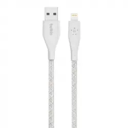 Belkin DuraTek Cable con Cinta Lightning a USB-A 1.2m Blanco