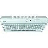 Campana - Beko CFB 6432 W, Convencional, 3 velocidades, 295 m³/h, Blanco