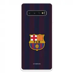Funda Para Samsung Galaxy S10 Plus Del Barcelona Rayas Blaugrana - Licencia Oficial Fc Barcelona
