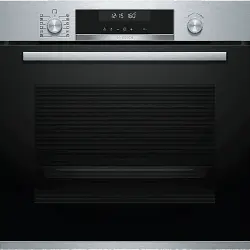 Horno - Bosch HBG5780S0, Multifunción, 71 L, A, Pirolítico, Display LCD, Inox, Negro