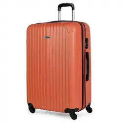 Itaca Sevron Maleta Abs Grande, Color Mandarina
