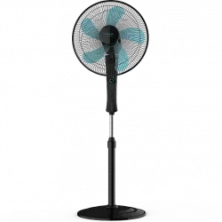 Ventilador de pie - Cecotec EnergySilence 520 Power Black, 50 W, 5 Velocidades, Negro metalizado