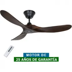 Ventilador De Techo Casafan 312217 Eco Genuino 122 Nogal/ Negro Mate