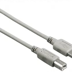 Cable USB - Hama 00200901, 3 m, De USB-A a USB-B, 2.0, 480 MBit/s, Negro