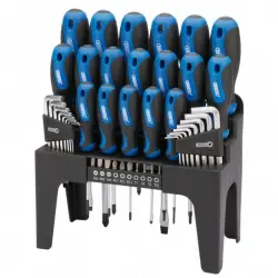 Draper Tools Set Destornilladores + Llaves Hex + Puntas 44 Piezas