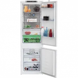 Frigorífico combi integrable - Beko BCNA275E4SN, No Frost, 177.50 cm, 254 l, Blanco