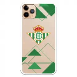 Funda Licencia Oficial Real Betis Balompié Escudo Fondo Transparente para iPhone 11 Pro Max