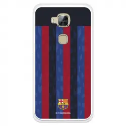 Funda Para Huawei G8 Del Fc Barcelona Fondo Rayas Verticales - Licencia Oficial Fc Barcelona