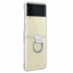 Funda Samsung Galaxy Z Flip 3 Gel Silicona Anillo Original Transparente