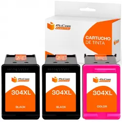 Pccom Essential HP 304XL Cartucho Tinta Compatible Negro/Tricolor Pack 3