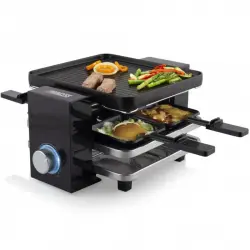 Princess Piano 4 Parrilla de Raclette 700W Negra