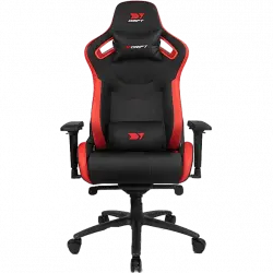 Silla gaming - Drift DR600, Reposabrazos 4D, Hasta 150 kg, Cojín cervical y lumbar, Reclinable, Rojo