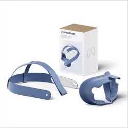 Correa - Meta Facial Interface & Head Strap, Interfaz facial + correa de cabeza, Para Quest 3, Elemental Blue