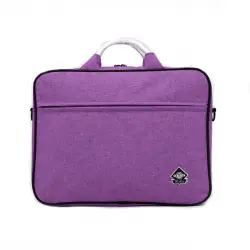 Funda - Maillon Technologique Marsella, Para portátil hasta 16", Maletín con correa, Morado