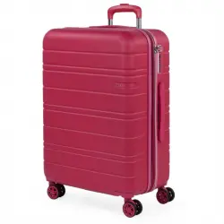 Maleta Mediana San Marino En Abs Extensibles Con Capacidad De 78l Con Tsa, Color Fresa