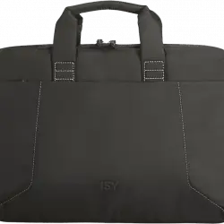 Maletín para portátil - ISY INB-1561-1, Portátil de hasta 15.6 ", 100% Poliéster, Negro