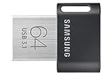 Memoria USB 64 GB - Samsung Fit Plus Unidad Flash, 3.1, 300 MB/s, Gris