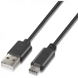 Nanocable Cable USB Tipo C a USB A Macho/Macho Negro 2m