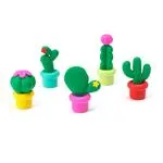 Set 5 gomas Legami Cactus