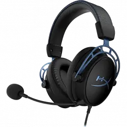 Auriculares gaming - HyperX Cloud Alpha, De diadema, Con cable, Para PC, Micrófono, Negro y Azul