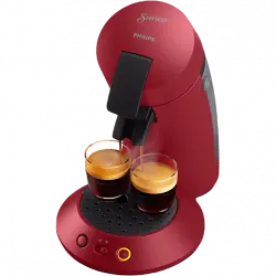 Cafetera de cápsulas - Philips Senseo Original Plus CSA210/91, 220 240 V, 0.7 l, Función 2 tazas, Rojo