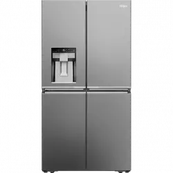 Frigorífico americano - Haier Cube 90 Series 7 HCR7918EIMP, No Frost, 601 l, 177 cm, Motor Inverter, Daylight LED, Absolute Ice, Inox