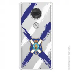 Funda Oficial Club Deportivo Tenerife Escudo Clear Para Motorola Moto G7