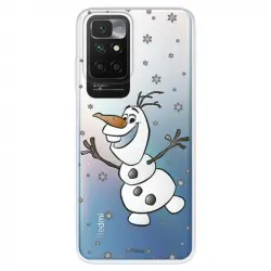 Funda para Xiaomi Redmi 10 Oficial de Disney Frozen Olaf Transparente