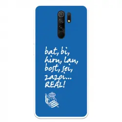 Funda Para Xiaomi Redmi 9 Del Real Sociedad De Fútbol Real Grito Aficion - Licencia Oficial Real Sociedad De Fútbol