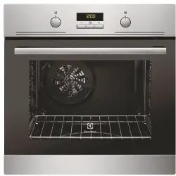 Horno - Electrolux EZC2430AOX, Multifunción, Pirolítico, 57 l, 9 funciones, 60 cm, Clase A, Inox antihuellas