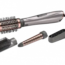 Moldeador - Babyliss AS136E, Tecnología iónica, Cabezal alisador, 1000 W, Gris y Morado