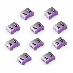 Smart Keeper Pack 10 Bloqueos para Puertos USB Lila