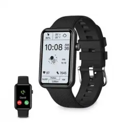 Smartwatch Ksix Tube, Pantalla 1.57" Multitáctil, 7 Días, App Incluida, Monitoreo Salud, Modo Multideporte, Sumergible, Negro