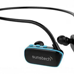 SUNSTECH Reproductor MP3 - Suntech Argos, 4GB, Waterproof, Sumergible, USB, Azul