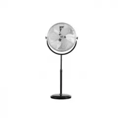 Akunadecor - Ventilador De Pie Metal Negro Trascias