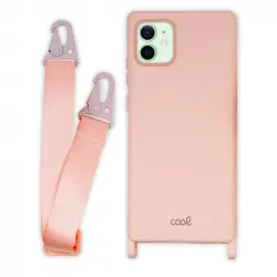 Cool Funda Colgante Rosa para iPhone 12/12 Pro