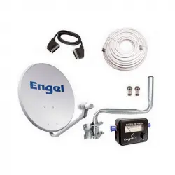 Engel Kit Satélite Antena 60cm + LNB + Satfinder + Accesorios