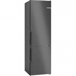 Frigorífico combi - Bosch KGN39OXBT, No Frost, 203 cm, 363 l, Cajón VitaFresh XXL, SuperCongelación, Negro