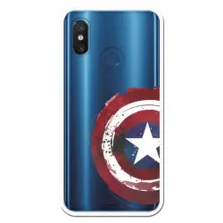 Funda Oficial Escudo Capitan America Para Xiaomi Mi 8