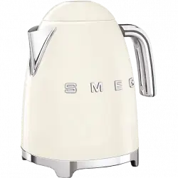 Hervidor de agua - Smeg KLF03CREU, 2400W, 1.7L, Indicador nivel agua, Inox, Crema