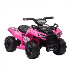 Homcom Quad Eléctrico 6V Rosa/Negro