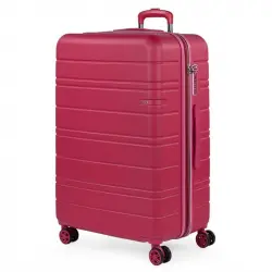 Maleta Grande San Marino En Abs Extensible Con Capacidad De 113l Con Tsa, Color Fresa