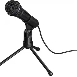 Micrófono - Hama MIC-P35 AllRound (139905), Trípode, Negro