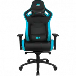 Silla gaming - Drift DR600, Reposabrazos 4D, Hasta 150 kg, Cojín cervical y lumbar, Reclinable, Azul