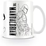 Taza Star Wars The Mandalorian Line Art