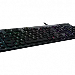 Teclado gaming - Logitech G815, Retroiluminado, Mecánico, Control multimedia específico, Negro