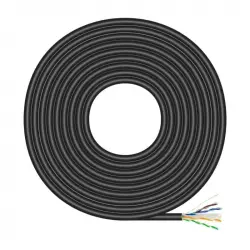 Aisens A135-0675 Bobina de Cable RJ45 UTP AWG23 Cat.6 100m Negro